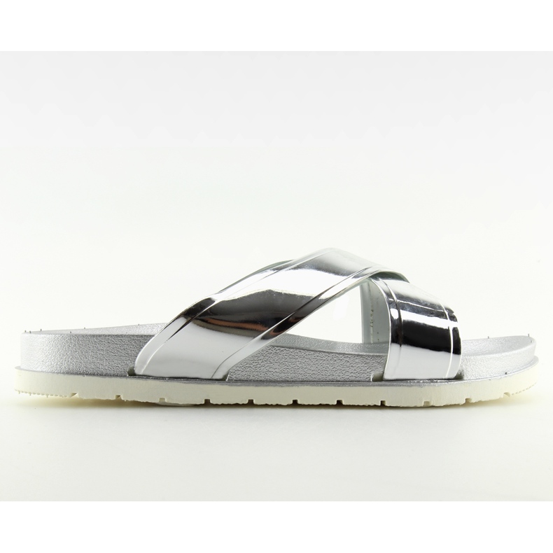 Zapatillas plateadas efecto espejo CK46P plata gris Zapatillas plateadas efecto espejo CK46P plata gris