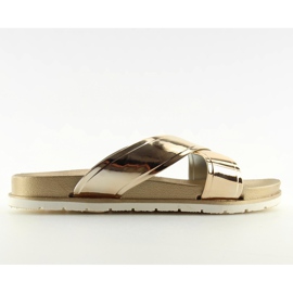 Zapatillas efecto espejo doradas CK46P oro dorado