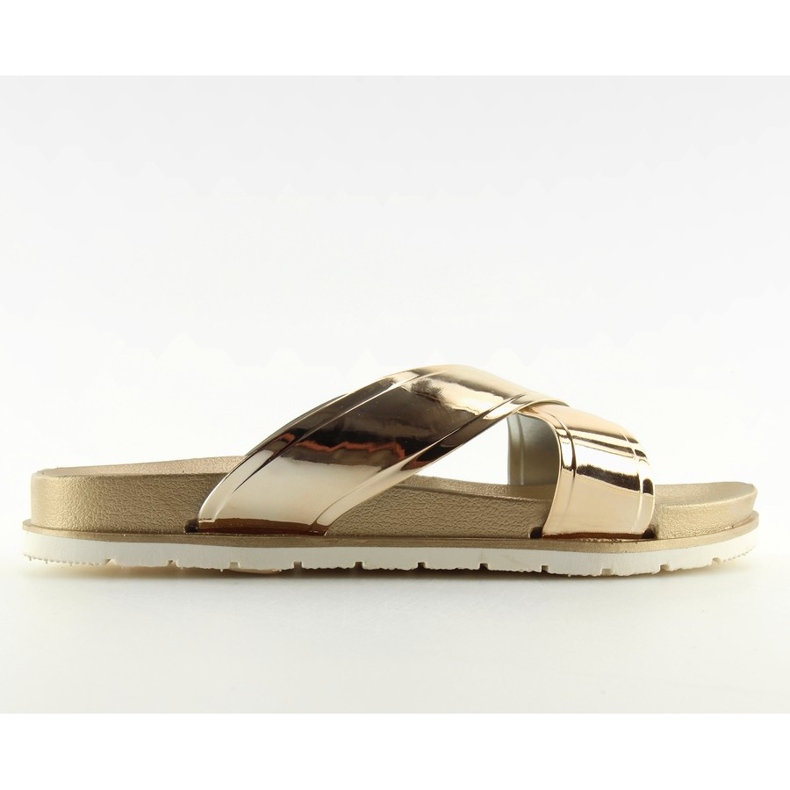 Zapatillas efecto espejo doradas CK46P oro dorado