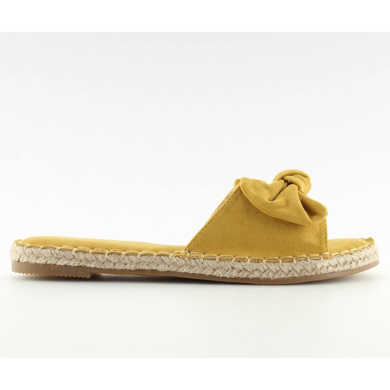 Amarillo 8758 zapatillas amarillas con lazo