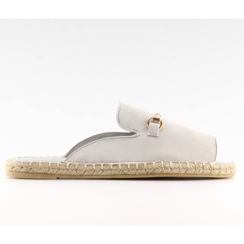 Espadryle punta abierta gris 99-3 gris