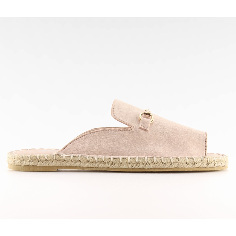 Espadryle punta abierta beige 99-3 Beige