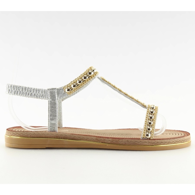 Sandalias mujer plata S37-san Silver gris