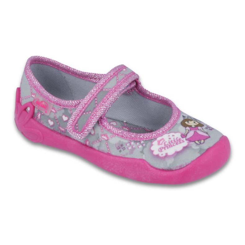 Zapatos befado niño 114X305 gris rosado