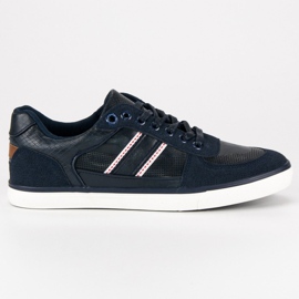 Zapatillas de deporte de los hombres de la marina azul