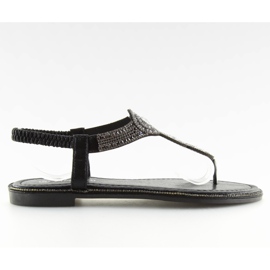 Chanclas negras LS-89091 Black negro