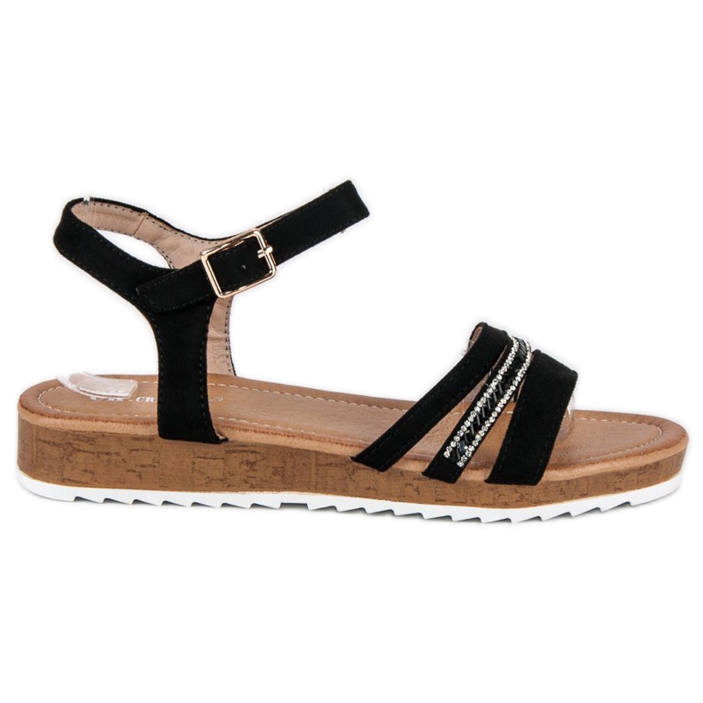 Ch. Creation Sandalias negras de mujer negro