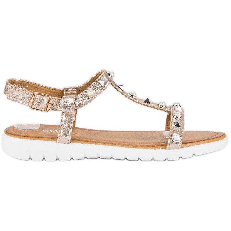 Sandalias Planas Con Strass amarillo Sandalias Planas Con Strass amarillo