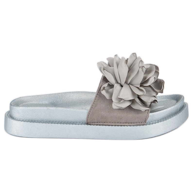 Seastar Zapatillas casa flores mujer gris