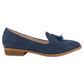 SDS Señores de gamuza de moda azul