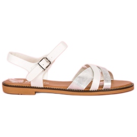 Nio Nio Sandalias blancas clásicas blanco gris