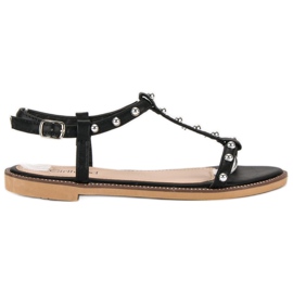 Girlhood Sandalias con pedrería negro
