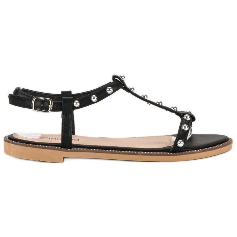 Girlhood Sandalias con pedrería negro