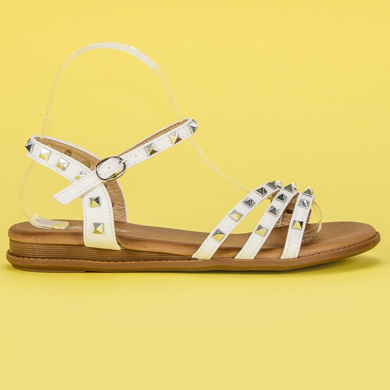 Renda Sandalias Blancas Roca blanco