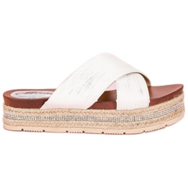 Chanclas alpargatas blancas blanco