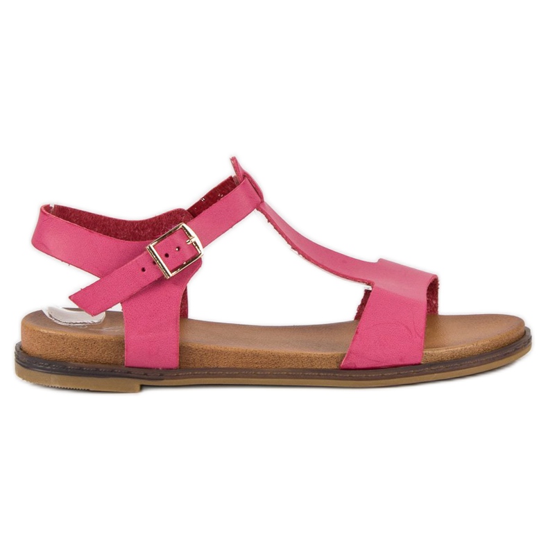 Licean Sandalias hebillas rosas rosado