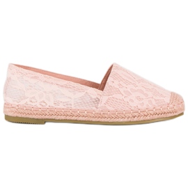 Seastar Alpargatas encaje rosa