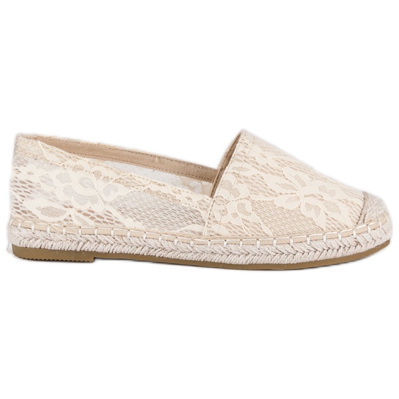 Seastar Alpargatas de encaje beige