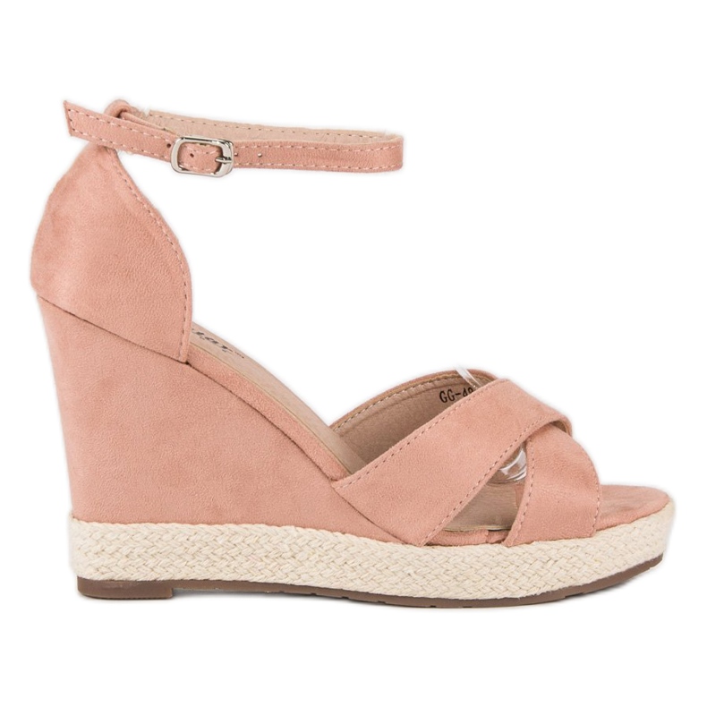 Seastar Sandalias cuña ante rosado