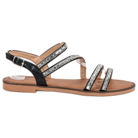 Girlhood Sandalias negras con estilo negro