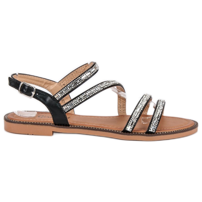 Girlhood Sandalias negras con estilo negro