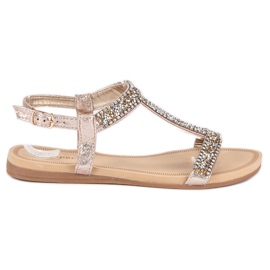 Super Me Sandalias elegantes con hebilla amarillo