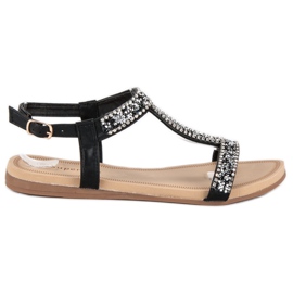 Super Me Sandalias elegantes con hebilla negro