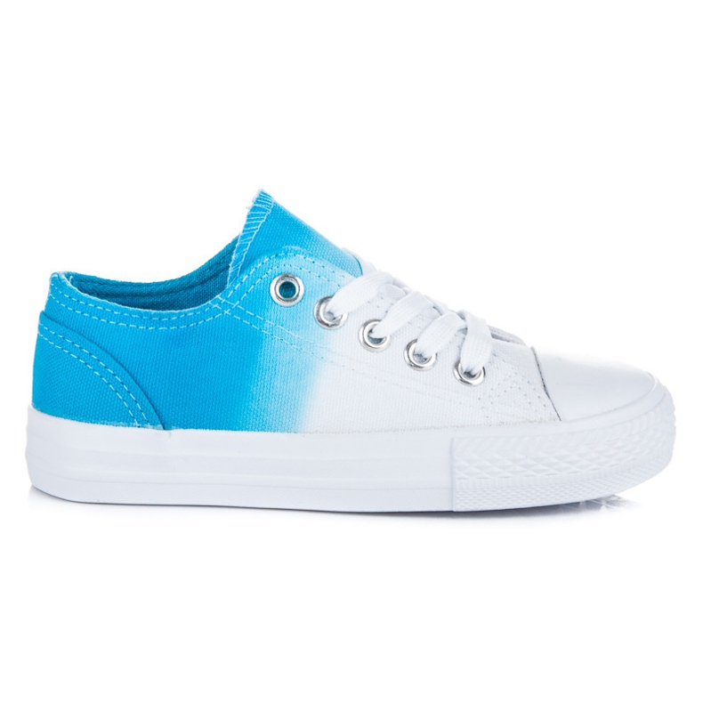 Kylie Zapatillas infantiles ombre blanco azul