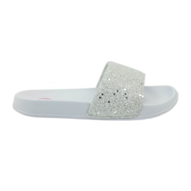 Zapatillas perfiladas Big Star glitter blanco gris