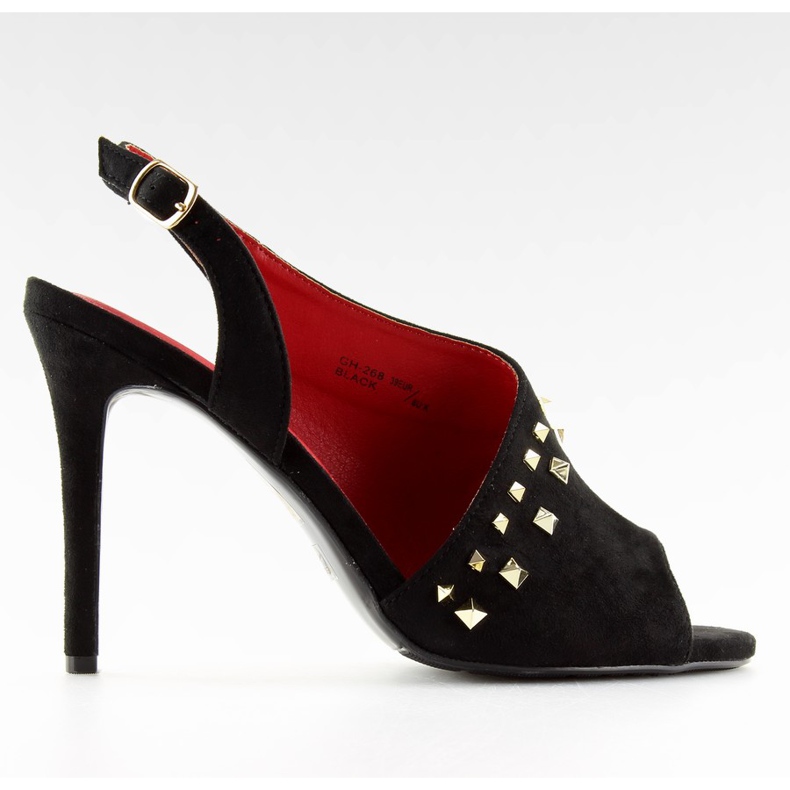Sandalias negras asimétricas GH-268 Negro