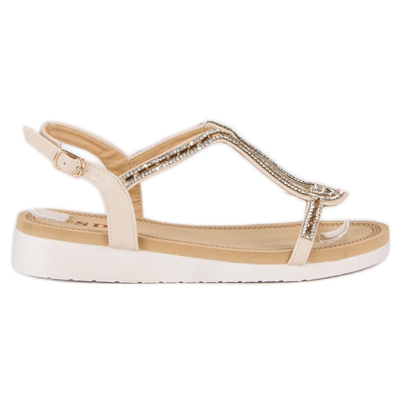 SDS Cómodas sandalias planas marrón SDS Cómodas sandalias planas marrón