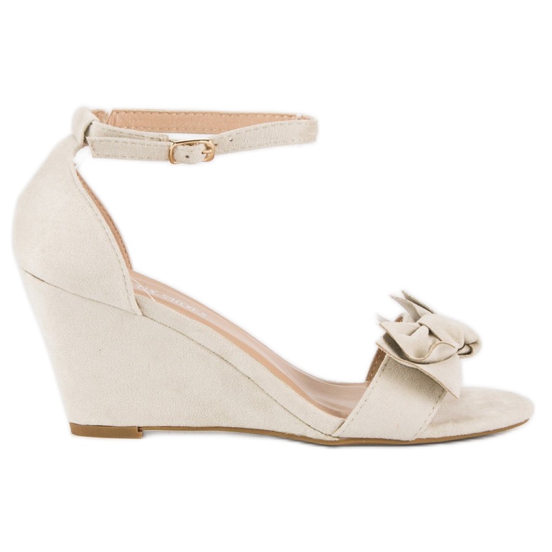 L. Lux. Shoes Sandalias de cuña con estilo marrón
