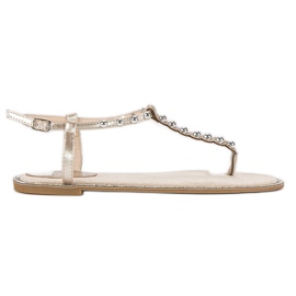 Via Giulia  Sandalias planas beige