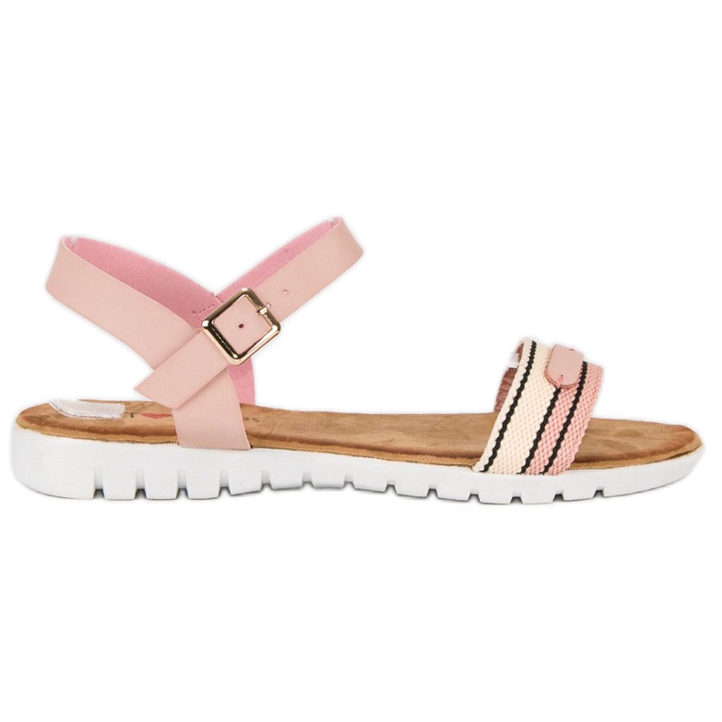 Top Shoes Sandalias casuales de mujer rosado