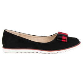 SHELOVET Bailarinas de ante negro