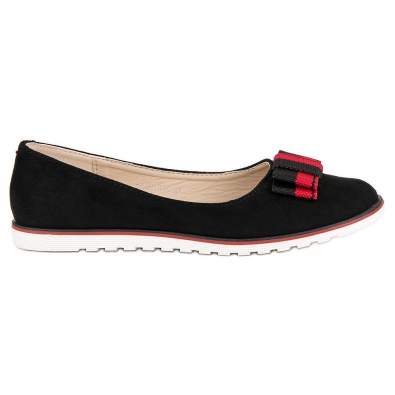 SHELOVET Bailarinas de ante negro