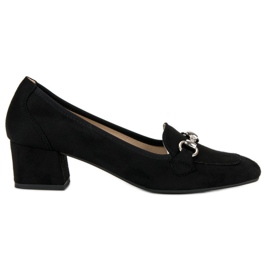 Zapatos de tacón de ante negro VINCEZA
