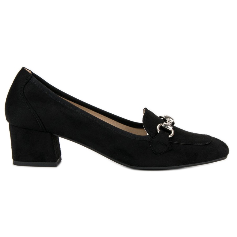Zapatos de tacón de ante negro VINCEZA
