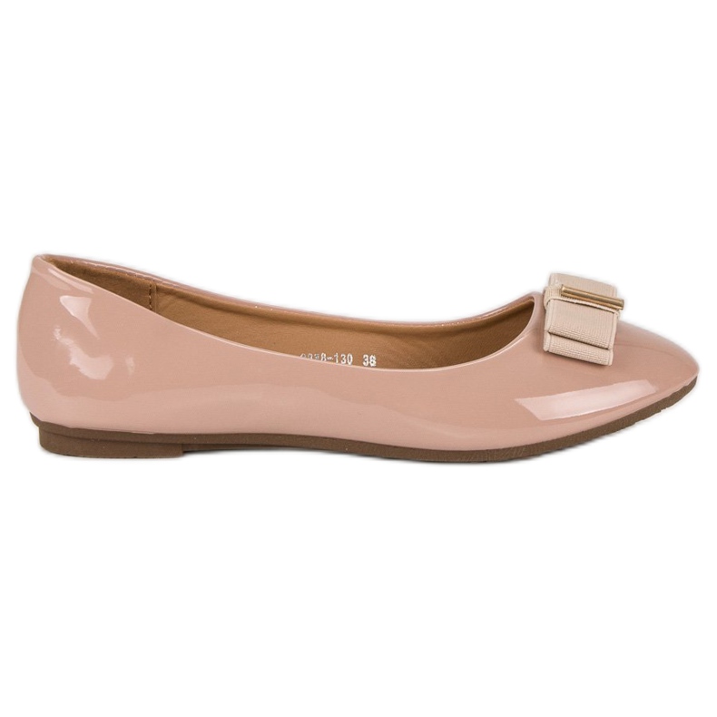 Bailarinas lacadas con lazo rosado Bailarinas lacadas con lazo rosado