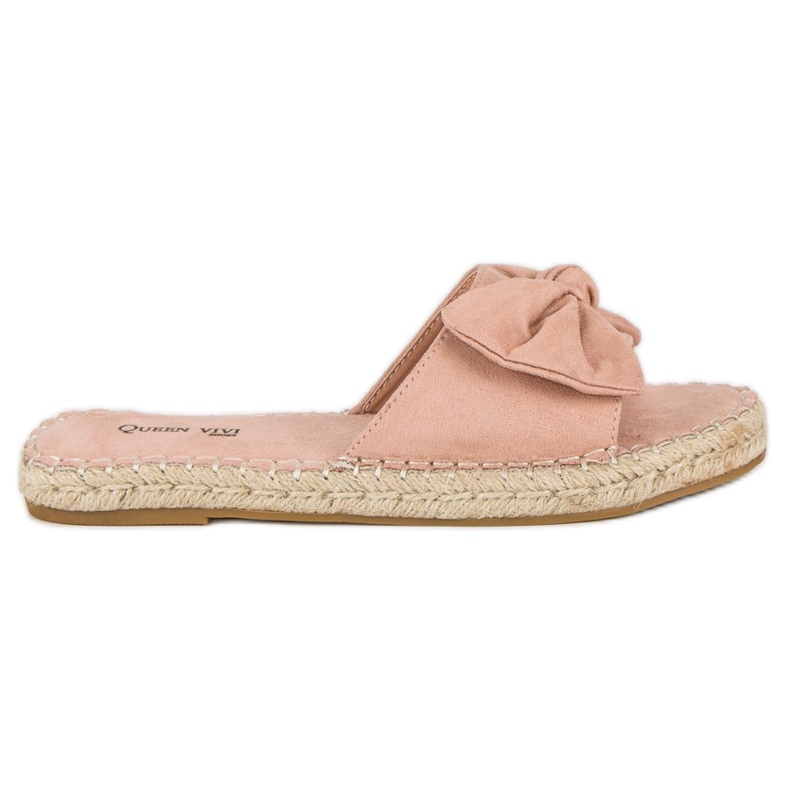 Queen Vivi Chanclas alpargatas ante rosado
