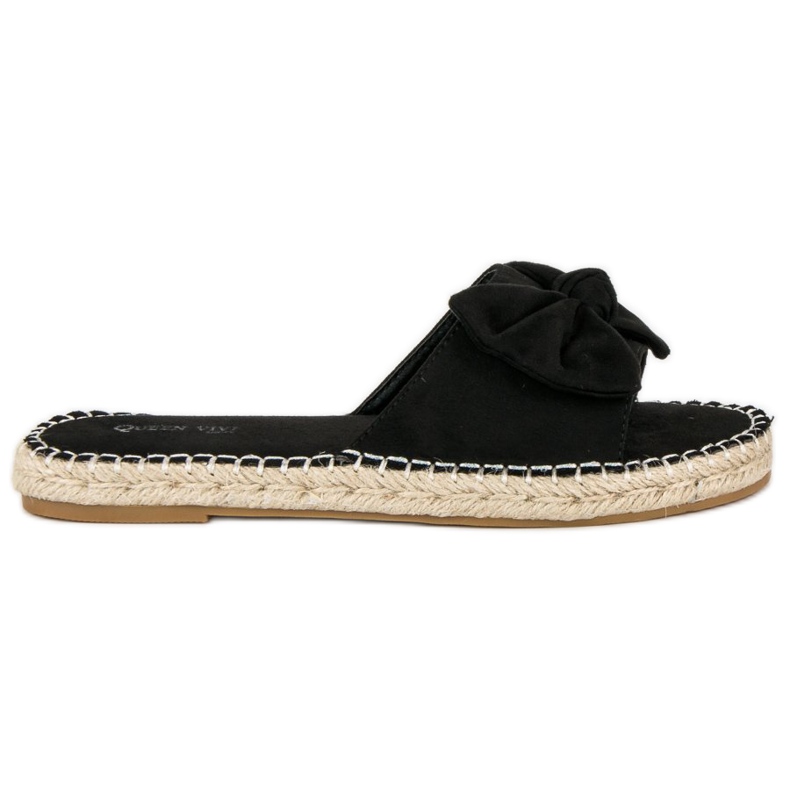 Queen Vivi Chanclas alpargatas ante negro