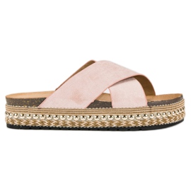 Bello Star Chanclas plataforma rosado Bello Star Chanclas plataforma rosado