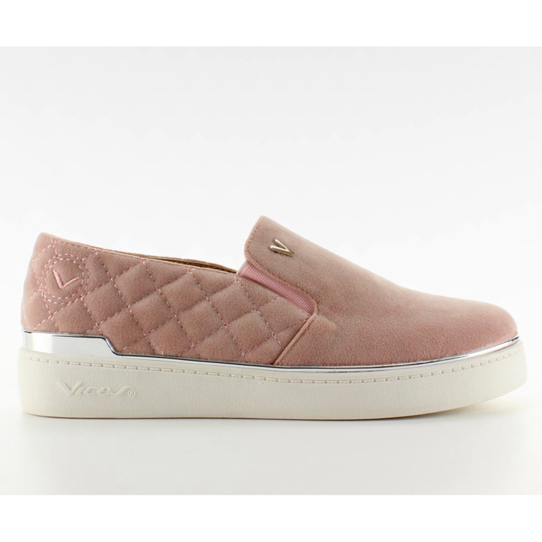 Zapatillas slip-on de ante 7103 Rosa rosado