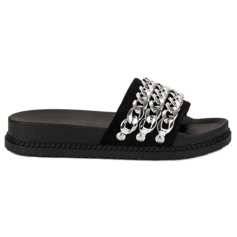Pantuflas negras negro