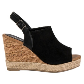 Milaya Zapatos de cuña negros