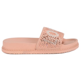 Zapatillas de amor con estilo rosa
