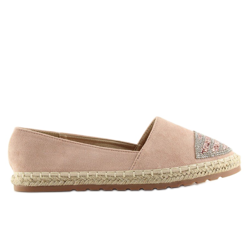 Alpargatas rosas para mujer H8-102 Champagne rosado