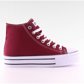 Zapatillas en doble vino LT-920B rojo
