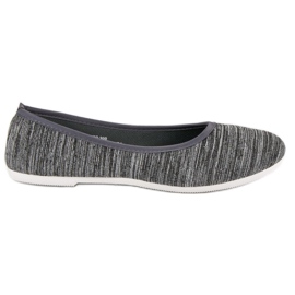 Bailarina Textil Canalé gris