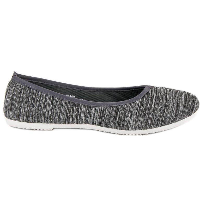 Bailarina Textil Canalé gris